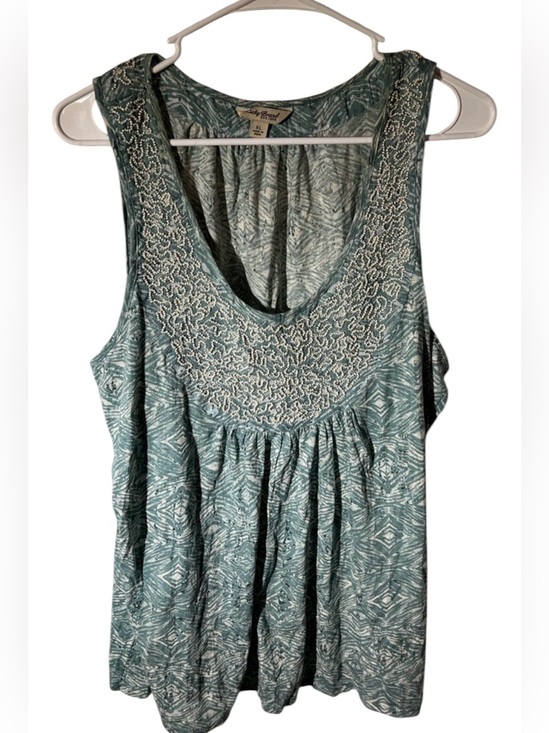 lucky brand est 1990 Tops - Lucky Brand stylish top Beaded embellishments around neck/chest